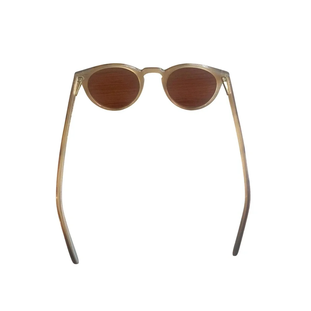 Oliver Peoples Genuine Buffalo Horn Sunglasses O'Malley 904 Round Hand Made